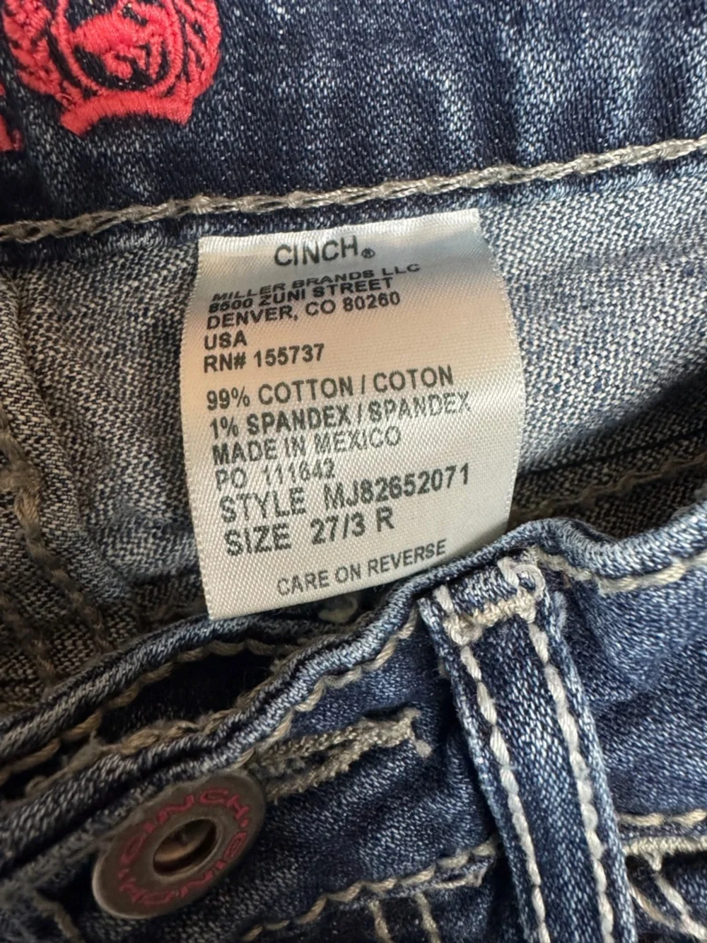 Cinch Women's Bootcut Jeans in Faded Blue - Picture 12 of 16